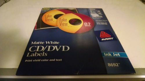 Avery - 8692 - CD/DVD Labels - Matte White - New in box