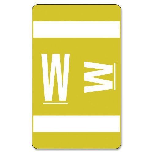 Smead 67193 Yellow Alphaz Accs Color-coded Alphabetic Label - W - 1&#034; (smd67193)