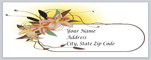 30 Flowers Personalized Return Address Labels Buy 3 get 1 free (bo79)