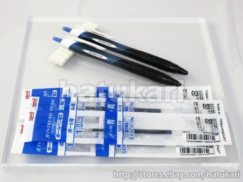 2pcs SXN-150-10 Blue 1.0mm &amp; 4 Refills / Jetstream Standard Ballpoint Pen