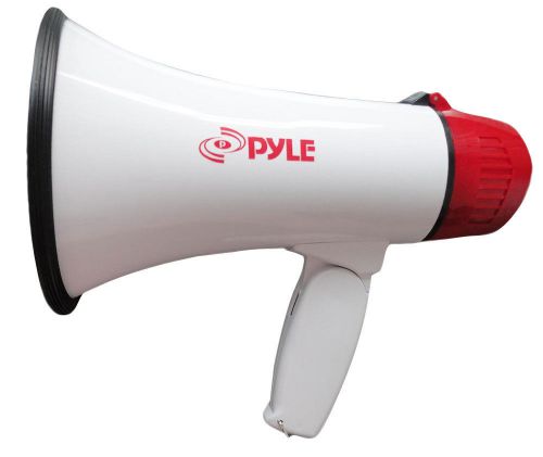 New pyle pmp20 20w compact professional power megaphone w/ siren 1/4 mile range for sale