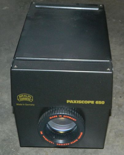 BRAUN Paxiscope 650 Enlarger Projector 1:3.5/230mm Lens