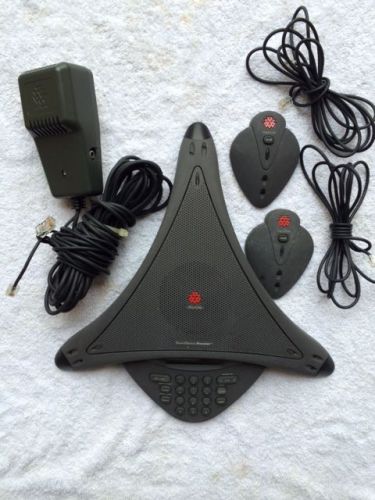 Polycom SS Premier 2201-01900-001 w/Power and Two Microphones...See Photos