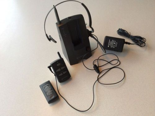 Plantronics CA10 Headband Headset Push-to-Talk Cordless Amplifier with Remote