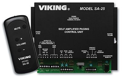 New viking viki-vksa25 self amplified paging system control for sale