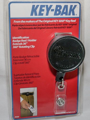Key-bak #6id mid size retractor- usa made id badge reel for sale