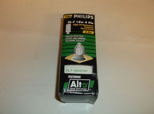 Philips PL-T 18W/27/4P-18 Watt Triple Tube Compact Fluorescent.Light Bulb  (12)