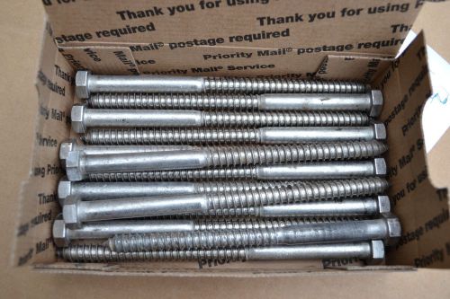 1/2&#034; x 8&#034; Stainless Steel Lag-bolts--13 pieces