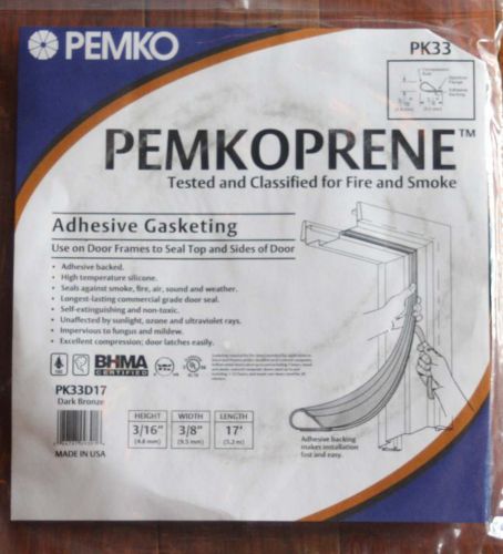 Pemkoprene Adhesive Gasketing PK33D17 (dark bronze) - NEW