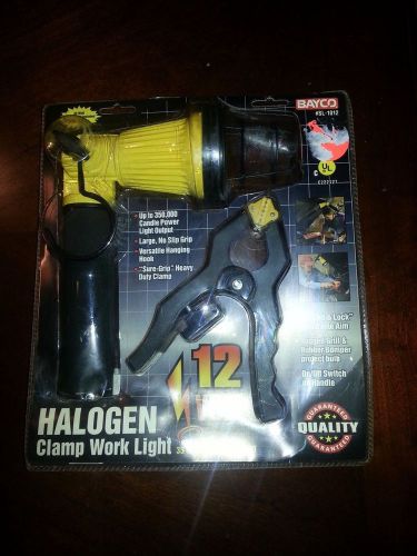 NEW in Box Bayco SL-1012 35-Watt 12V Halogen Work Light with Clamp AUTO