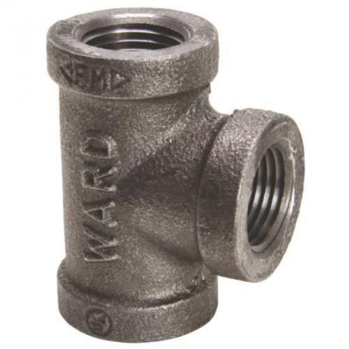 Black Malleable Tee 1/2&#034; 338006.D.BMT Ward Manufacturing Metal Pipe Fittings