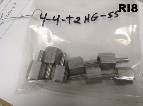 Lot of 7 Parker Stainless Steel CPI Female Adapter 4-4-T2HG-SS