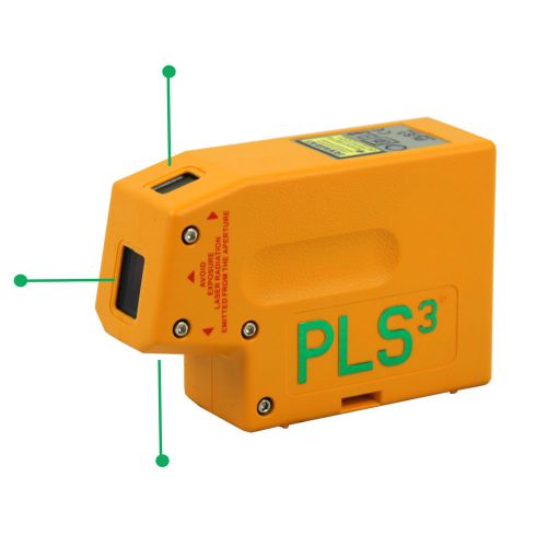 Pacific Laser Systems PLS3 Self Leveling Laser Alignment Green Beam Level