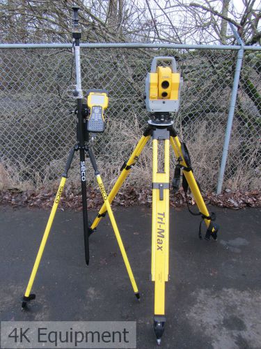 Trimble 5605 dr 200+ 5&#034; direct reflex robotic total station w/ georadio 600 for sale