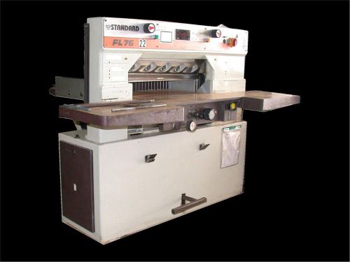 Standard guillotine style paper cutter 30&#034; model fl 76 for sale