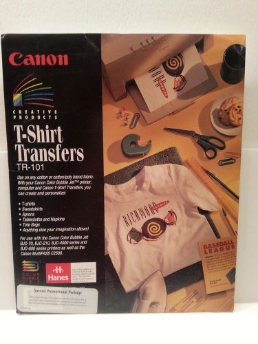 Canon T- Shirt Transfers TR-101 Iron Transfers Heat Transfers