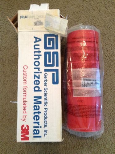 Gerber Vinyl Plotter Material Trans Red New in Box for Stickers and Signs Ect.