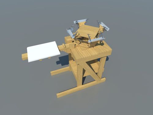 Build your own 4 color silk screening press (Plans)
