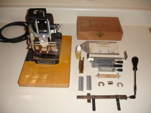 Kingsley Hot Stamping Machine M-60 Very Nice With Extras