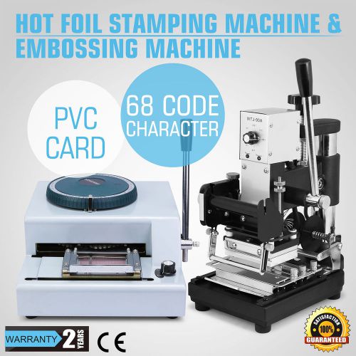 68-character embossing embosser machine hot foil pvc iso 300w code active demand for sale