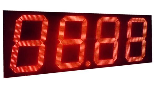62&#034;x22&#034; red led gas price sign 4 digital display digit for sale