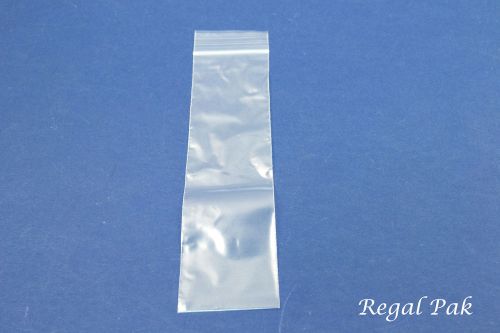 Reclosable 2 Mil Plain Zipper Bags (100 Pieces In A Pack) 2&#034; X 8&#034;