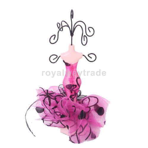 Roseo Mini Princess Ball Gown Dress Earring Bracelet Jewelry Mannequin Holder