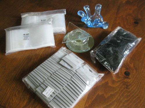Lot New Jewelry 200 Earring Display Cards 200 Plastic bags 3&#034;x5&#034;, Rings Sold