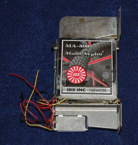 IDX MA-800 Multi Xeptor Car Wash Coin Acceptor and Faceplate Used