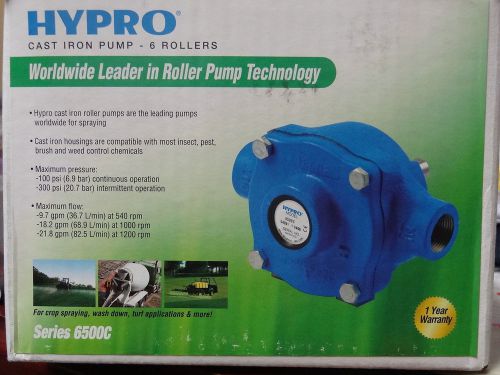 New hypro series 6500c (model 6500c) cast iron 6 roller pump - 100 psi for sale
