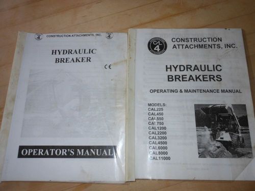 Construction Attachment CAL 550 750 1200 Hydraulic Breaker Manual Backhoe Skid S