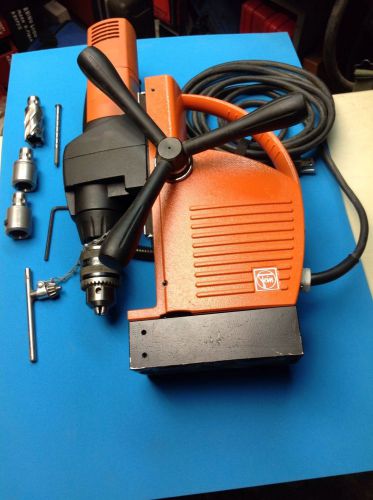 Fein KBM 32 Q Magnetic Drill Press MagDrill W/ Quick In Annular Cutter LOCKSMITH