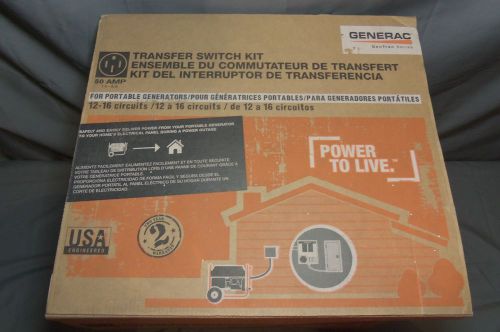 New generac 50 amp manual transfer switch,6296, generators up to 12.5kw for sale