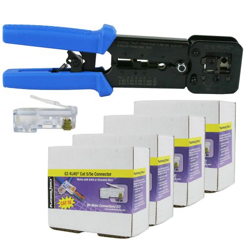 Platinum tools 100054 ez-rjpro hd crimp tool, ez-rj45 cat5/5e 400 connectors for sale