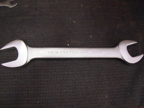 New old stock Proto 3075 1-13/16 &amp; 1-11/16 Professional Open End Wrench