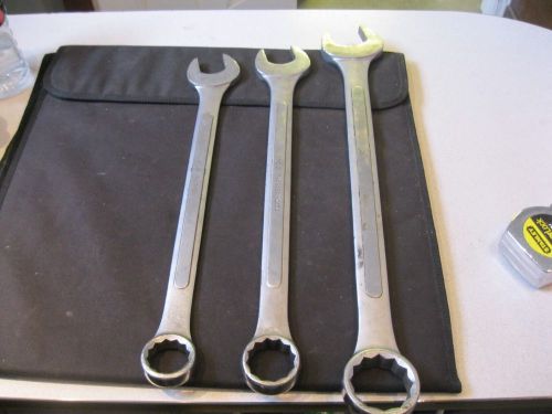 Set of 3 - Thorsen Combination Wrenches 2&#034;. 1-5/8, &amp; 1-7/16 (F9)