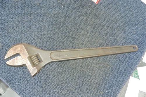Vtg. proto 720-s adjustable 20&#034; wrench processional crescent type oilfield tool for sale