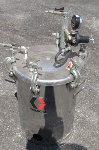 Graco 236143 5 gallon stainless steel hvlp paint pot tank for sale