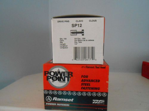 .300  1/2&#034; SP1RAMSET HILTI RED HEAD POWDER ACTUATED  POWER POINT DRIVE PINS
