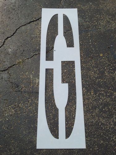 48&#034; x 16&#034; INDIVIDUAL Letters, Athletic Field Football Field Parking Lot Stencils
