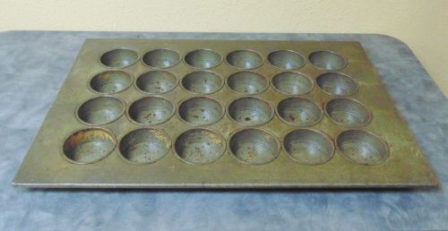 Lot of 3 Muffin Pans 24Cups Chicago Metallic 525D Large Crown Muffin Pan 24 Cups