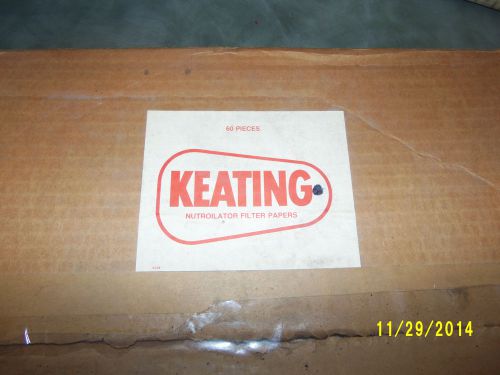 Keating 14.5&#034; x 14.5&#034; Nutroilator cooking oil filter papers