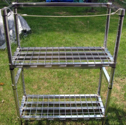 Metro hd super beer keg shelving w/ 2 dunnage racks (used in ny) 42&#034; x 18&#034; x 56 for sale