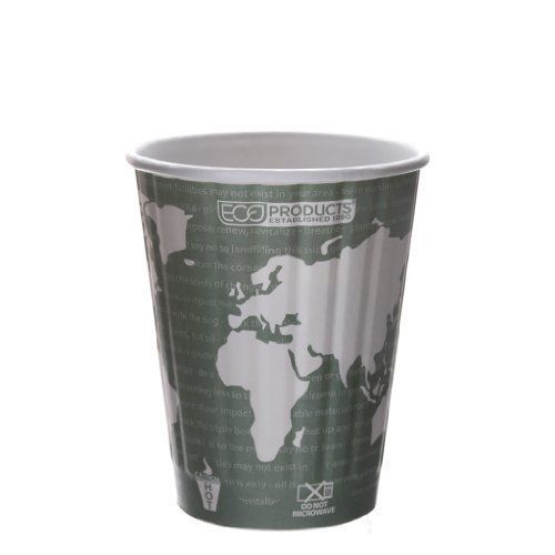 Eco-products world art insulated hot cups - 8 oz - 800/carton - (epbnhc8wd) for sale