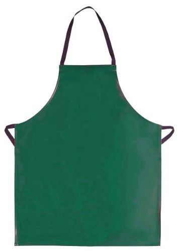Green vinyl bib apron no pockets butcher craft restaurant dishwasher usa new for sale