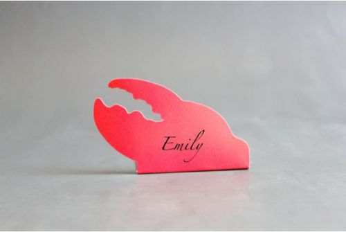 24 LOBSTER PLACE CARDS PAPER FREE SHIPPING