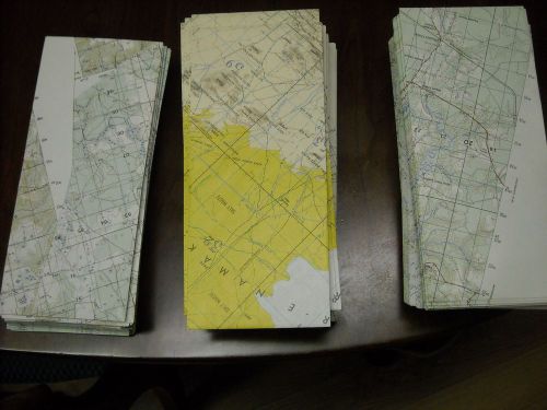 250 legal size envelopes made from military topography charts