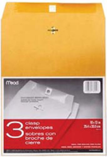 Clasp Envelopes 10&#034;X13&#034; 3/Pkg-Heavy Kraft