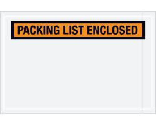 4.5&#034; X 5.5&#034; - PACKING LIST ENCLOSED ENVELOPES 2.5 MIL 1000-10x100 Pack Priority