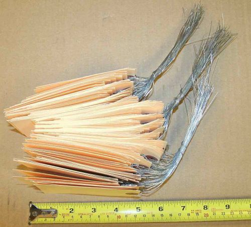150 new manila shipping inventory tags wire strung for 1 price  4-1/4&#034; x 2-1/8&#034;